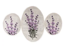 Alfombra De Baño|Ropa De Cama-Alfombra de baño Set (3 piezas) Lavender Multicolor