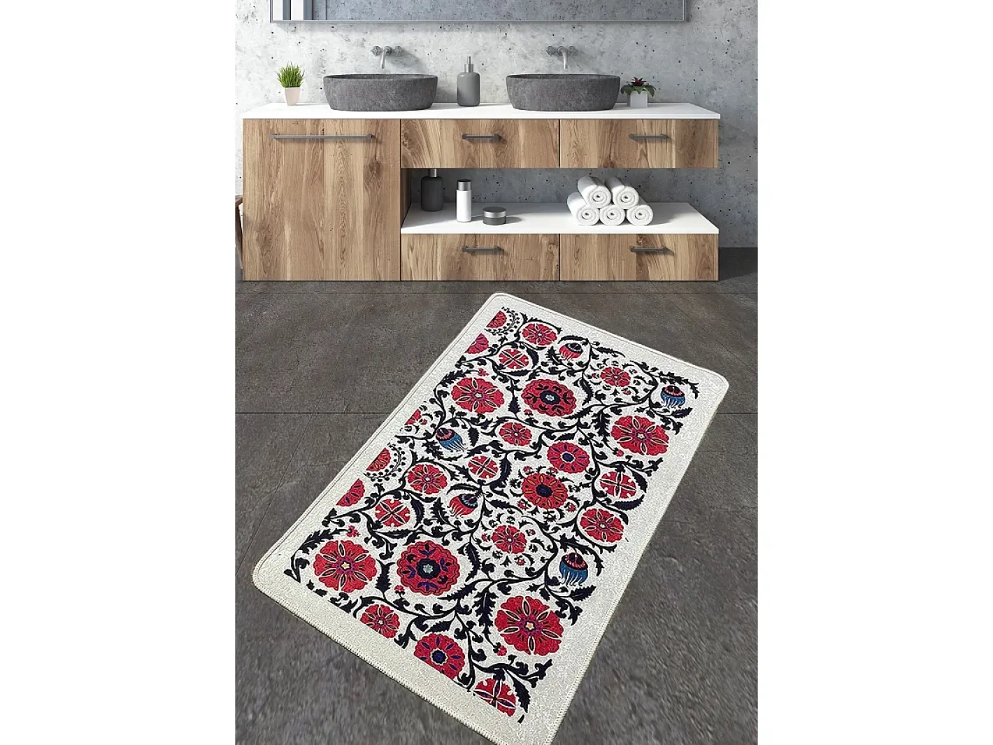 Alfombra de baño Sheffield Multicolor Hot