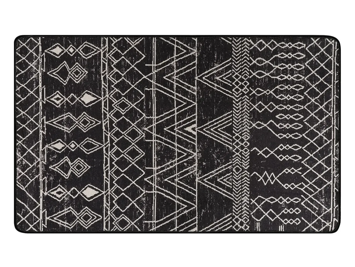 Alfombra De Baño|Ropa De Cama-Alfombra de baño Straordinario Black Djt 70x120 antracita negro blanco Multicolor