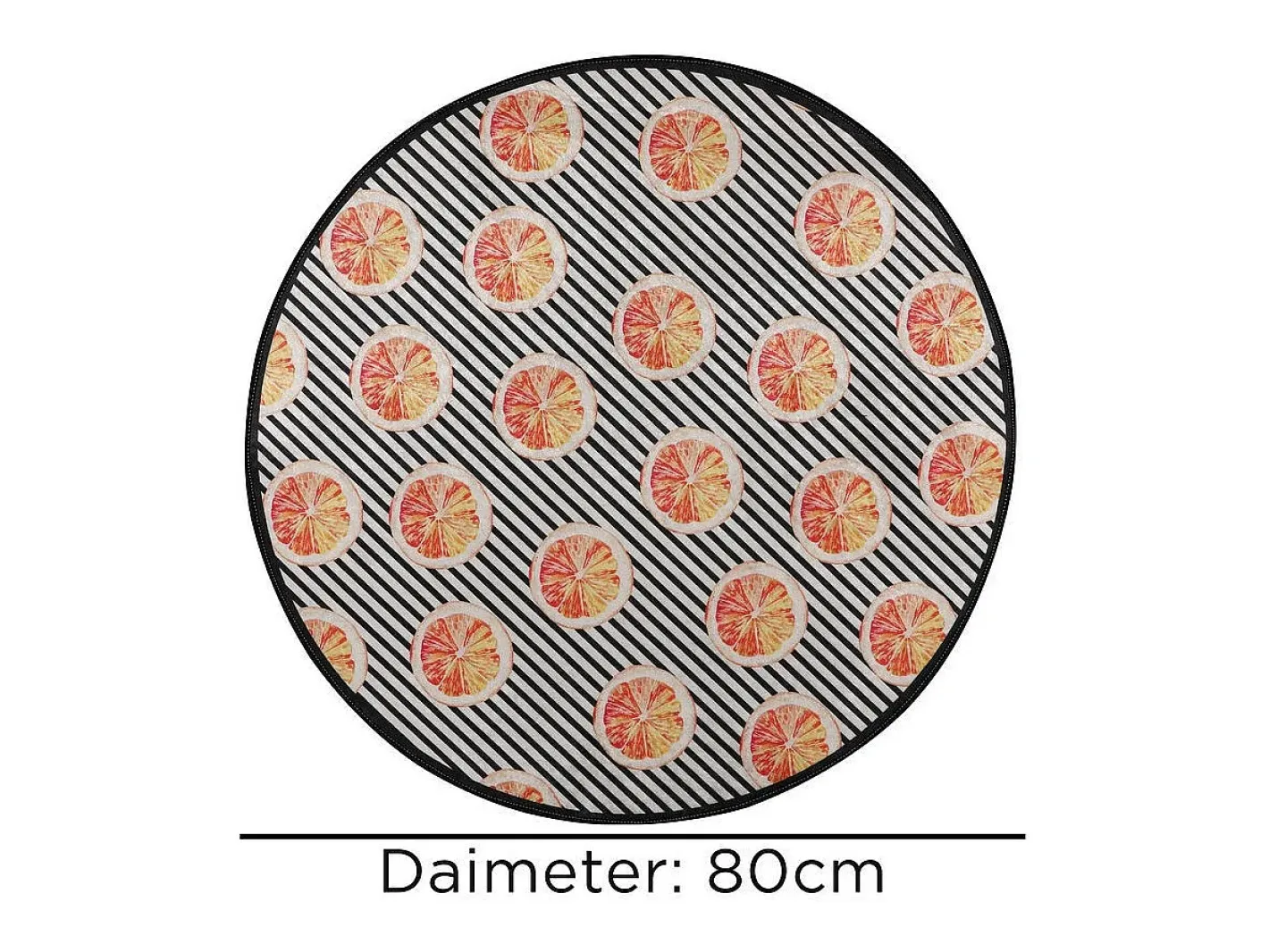 Alfombra de baño Tranche Circle Djt 80 Multicolor Hot
