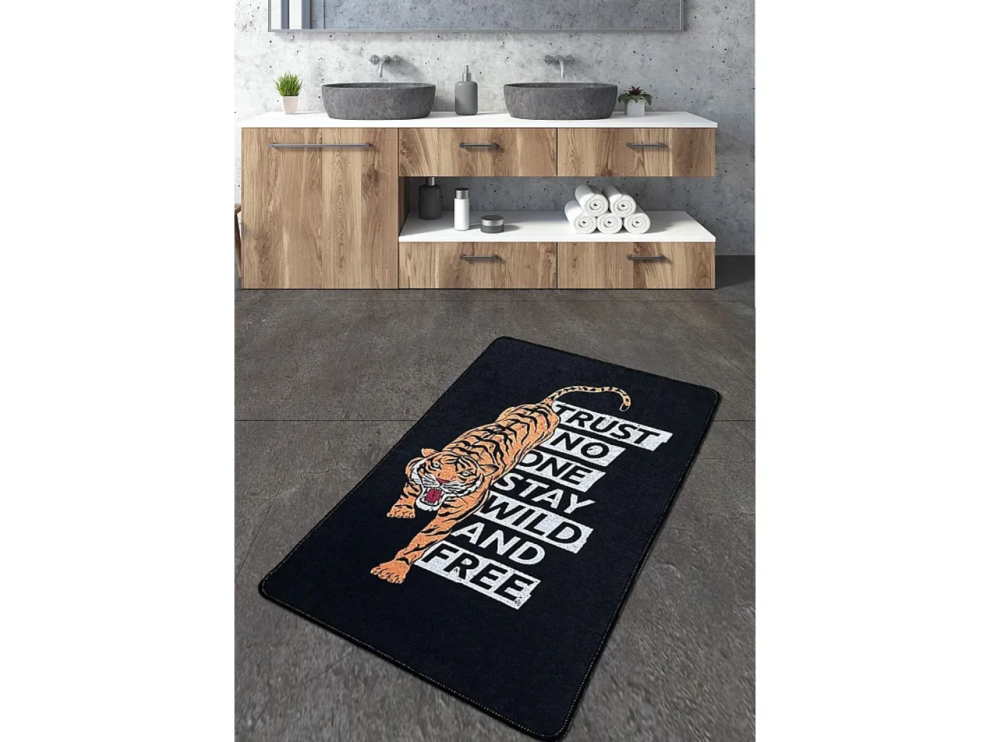 Discount Alfombra de baño Trust Djt (70 x 120) Multicolor