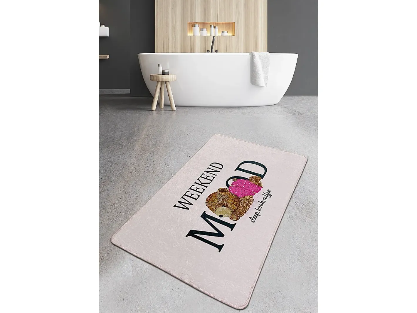 Alfombra De Baño|Ropa De Cama-Alfombra de baño Weekend Mood Djt (80 x 100) Multicolor