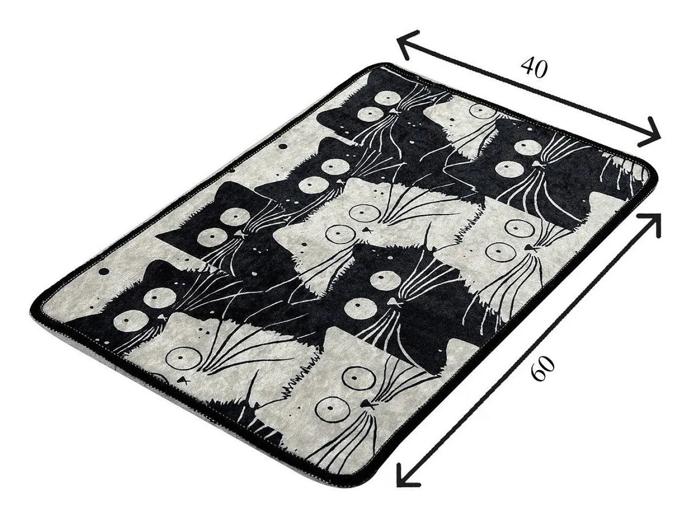 Alfombra de baño White Cats DJT Multicolor