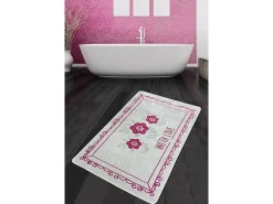 Online Alfombra de baño With Flower Djt (80 x 100) Multicolor