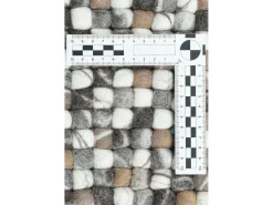 Alfombra de bolas de fieltro hecha a mano 70x270 cm Naturaleza Multi Felty 2.2 Color natural claro Outlet