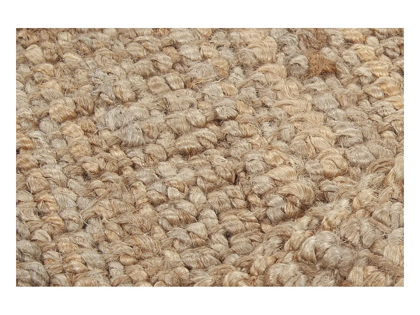 Miliboo Alfombra de cama de yute natural 60 × 120 cm NOOR Color natural claro Sale