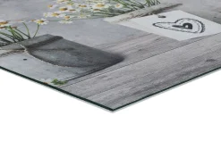 Discount Alfombra de cocina - Dibujos macetas - - 52 x 200 cm - SPRINTY Gris
