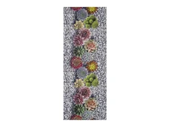 Alfombra De Cocina-Alfombra de cocina - Diseños de cactus - gris - 52 x 100 cm - SPRINTY Multicolor