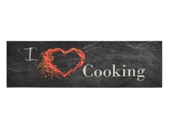 Clearance Alfombra de cocina lavable terciopelo Cooking negro 45x150 cm ES673187 Multicolor