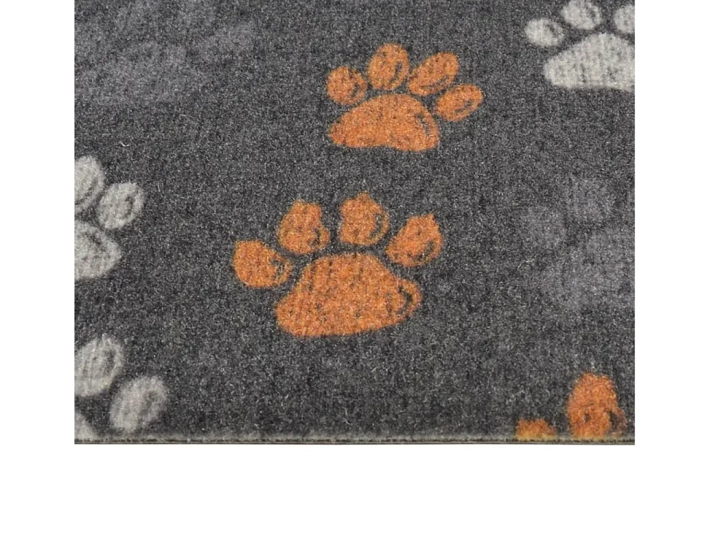 Alfombra De Cocina-Alfombra de cocina lavable terciopelo dibujo de patas 45x150 cm ES279710 Multicolor