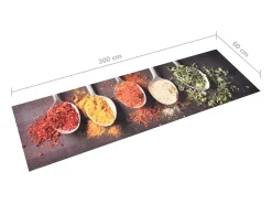 Alfombra De Cocina-Alfombra de cocina lavable Spoons 60x300 cm ES753665 Multicolor