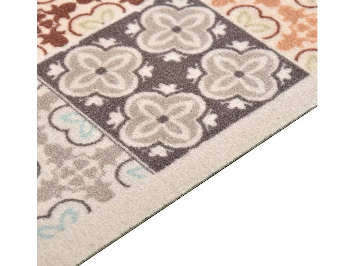 Alfombra De Cocina-Alfombra de cocina lavable mosaico de colores 45x150 cm ES695060 Multicolor