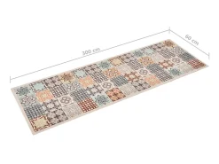 Alfombra de cocina lavable mosaico de colores 60x300 cm ES831992 Multicolor New