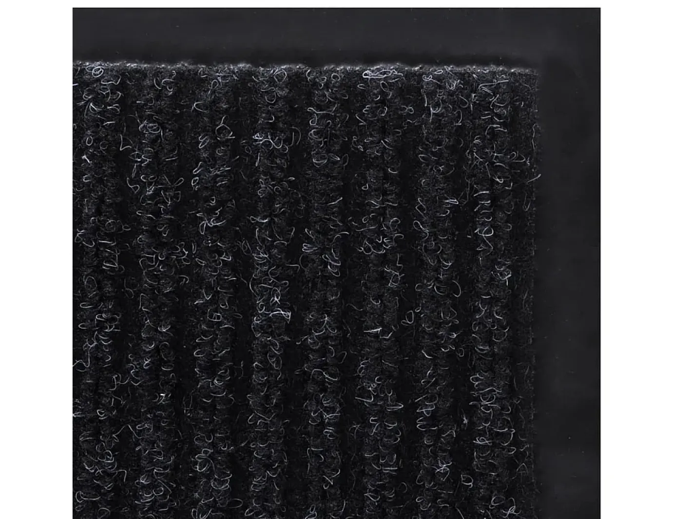 Alfombra de entrada de PVC negra, 120 x 180 cm ES804562 Negro Outlet