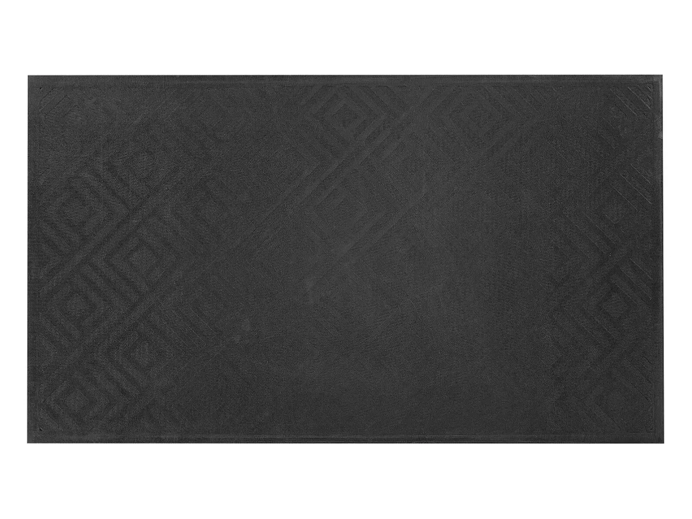 Online Alfombra de Entrada SucceBuy, 156x91,4 cm, Felpudo Exterior Interior Moderno Elegante, con Reverso Antideslizante TPE, Resistente Lavable, Atrapa Polvo, Gris Negro
