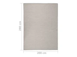 Online Alfombra de exterior de tejido plano 200x280 cm Taupe Gris