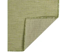 Clicnbuy Alfombra de exterior de tejido plano 140x200 cm Verde Discount