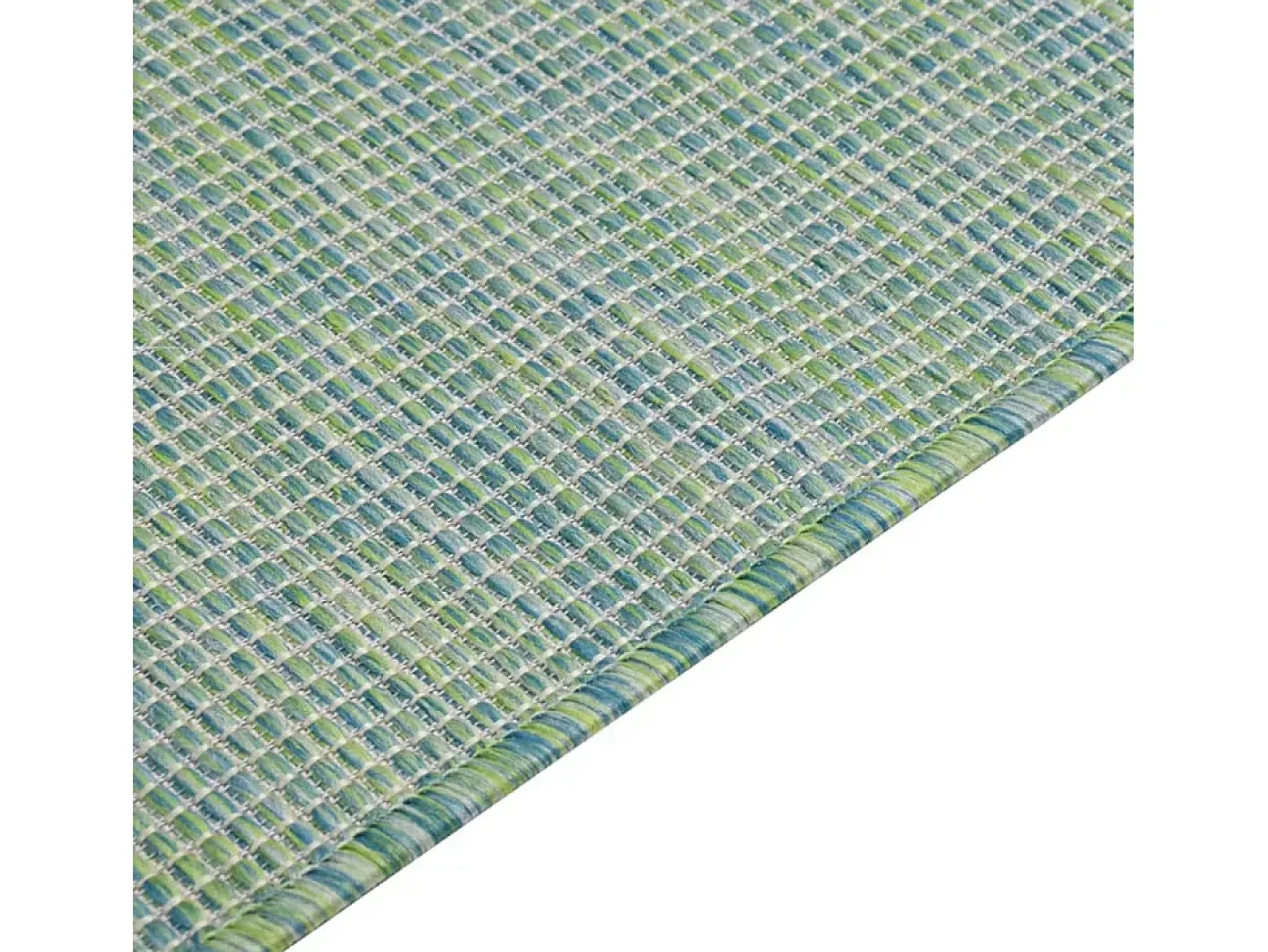 Discount Clicnbuy Alfombra de exterior de tejido plano turquesa 120x170 cm Azul turquesa