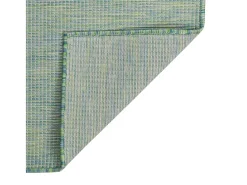 Discount Clicnbuy Alfombra de exterior de tejido plano turquesa 120x170 cm Azul turquesa