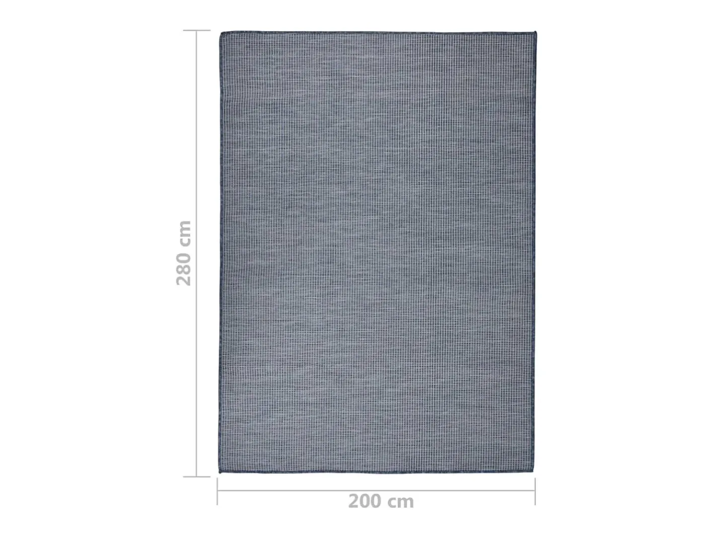 Clicnbuy Alfombra de exterior de tejido plano 200x280 cm Azul Discount