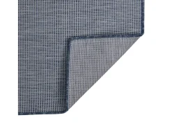 New Alfombra de exterior de tejido plano 120x170 cm ES42116 Azul