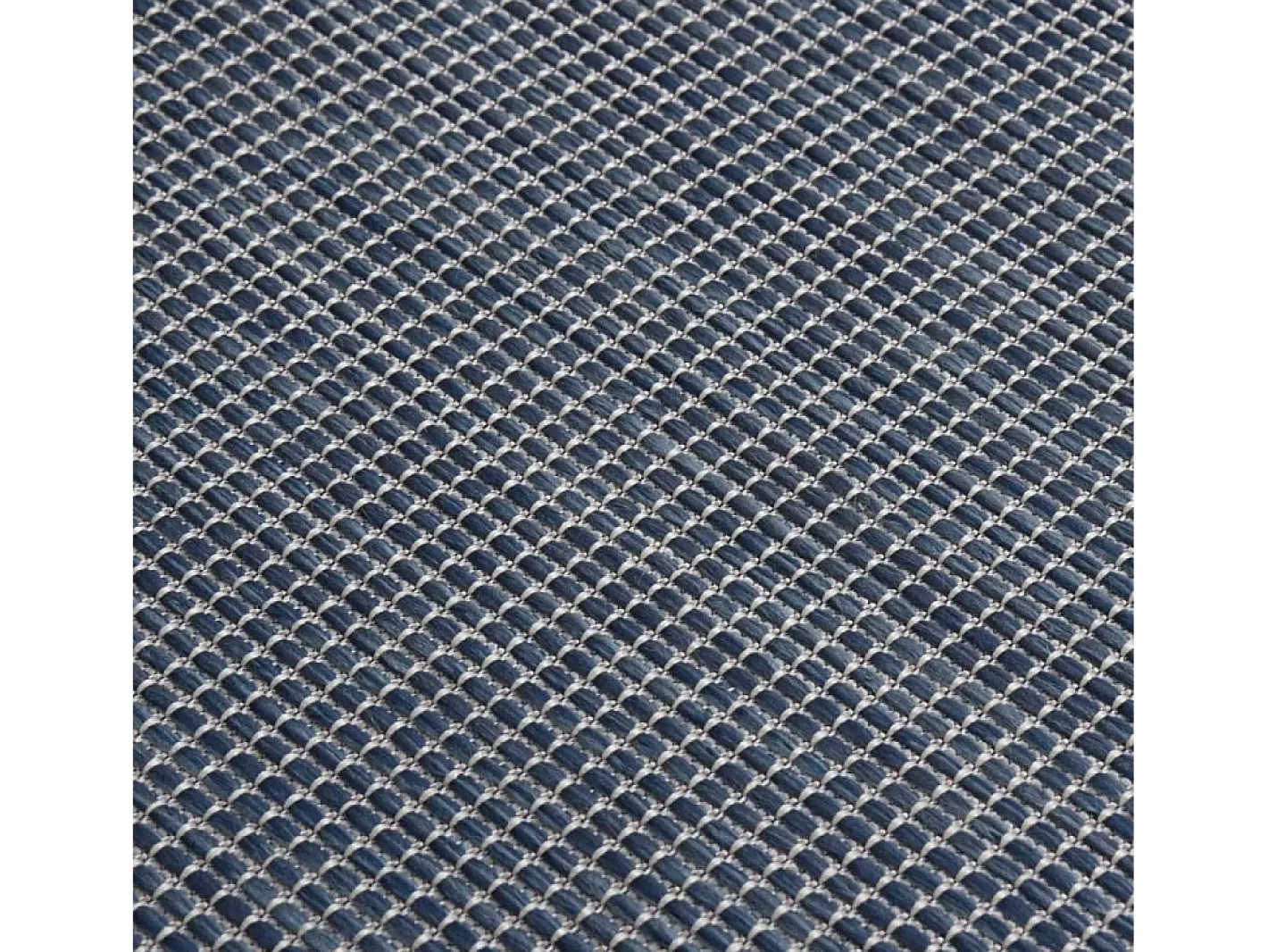 New Alfombra de exterior de tejido plano 120x170 cm ES42116 Azul