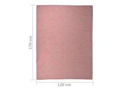 Discount Clicnbuy Alfombra de exterior de tejido plano 120x170 cm Rojo