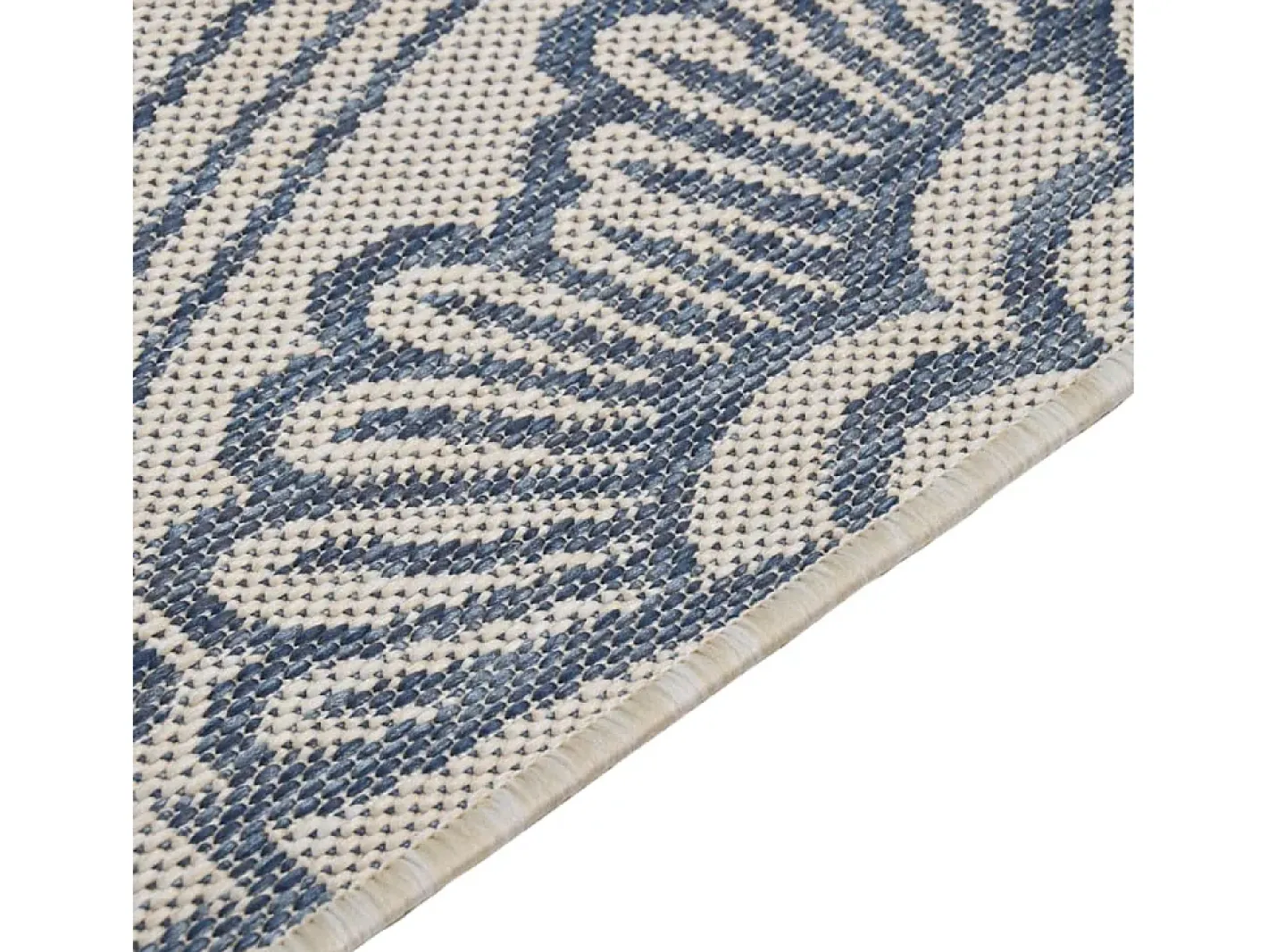 Alfombra de exterior de tejido plano 160x230 cm Estampado Azul New