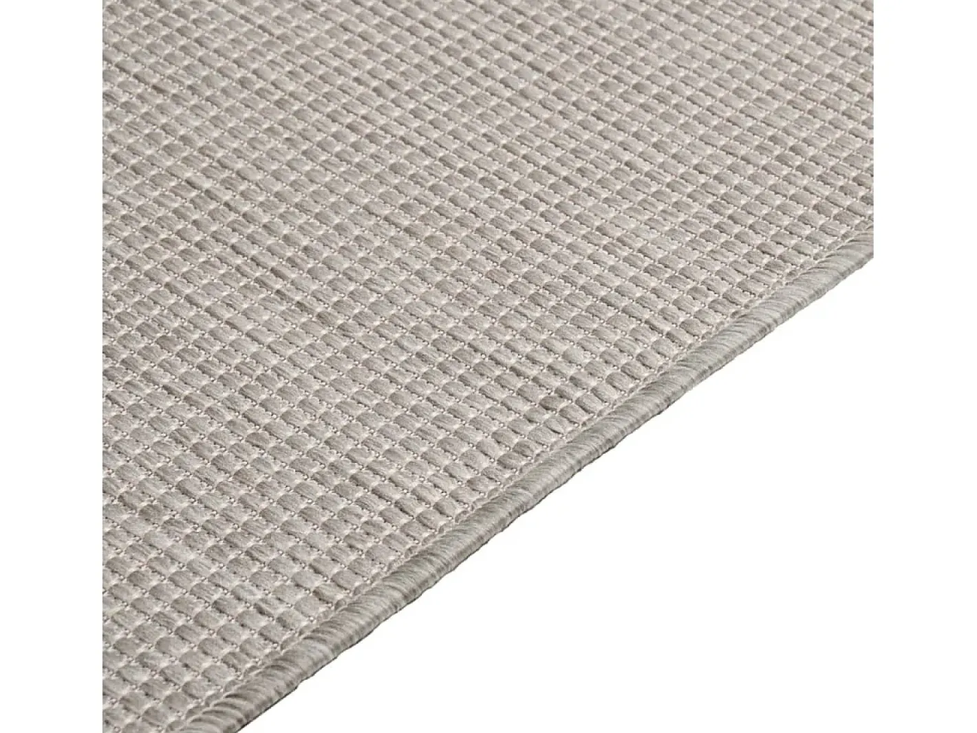 Outlet Clicnbuy Alfombra de exterior de tejido plano gris taupe 80x250 cm Topo