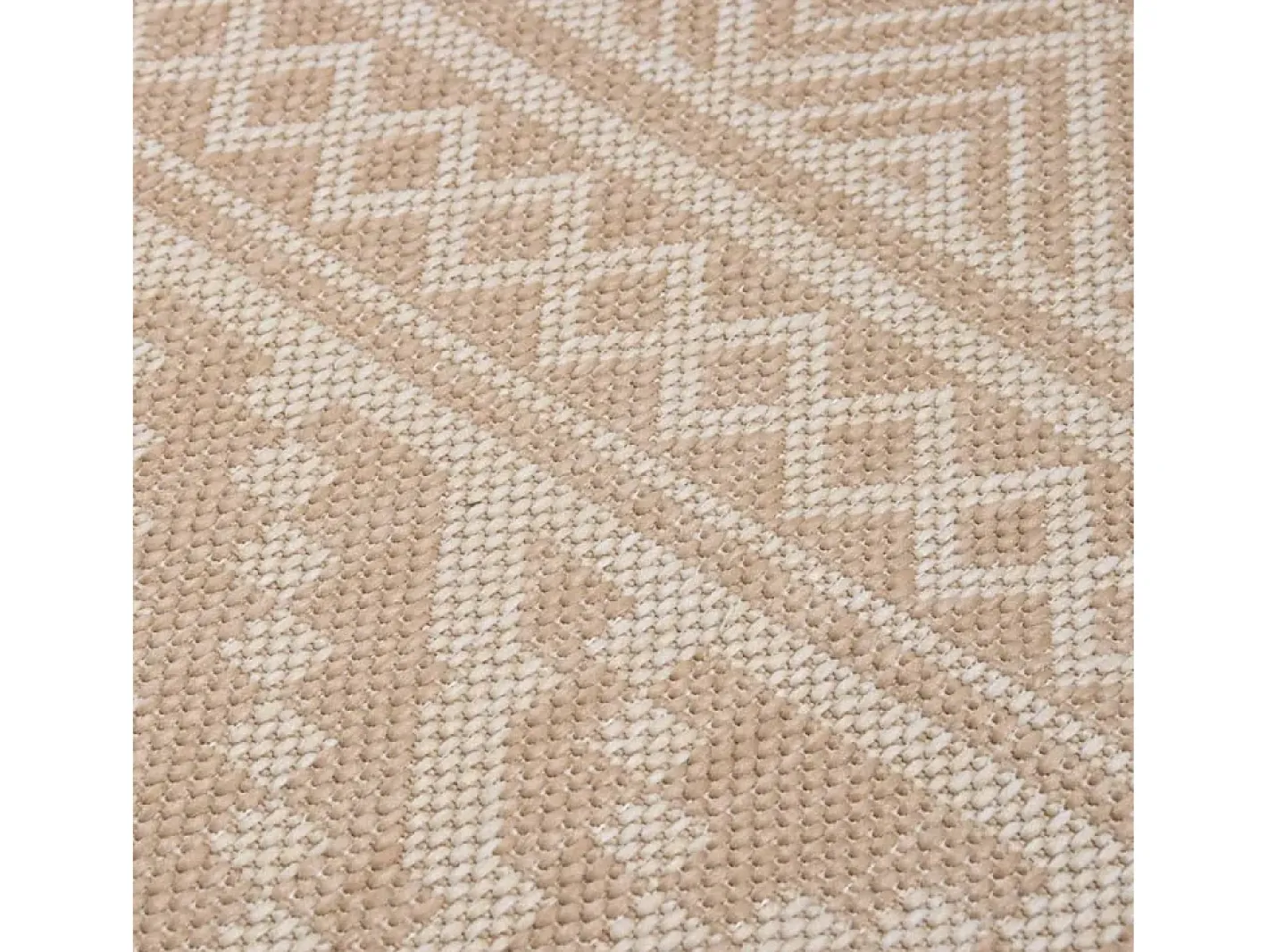 Clicnbuy Alfombra de exterior de tejido plano rayas marrones 120x170 cm Marru00f3n Hot