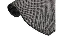 Clicnbuy Alfombra de exterior de tejido plano 80x250 cm Gris