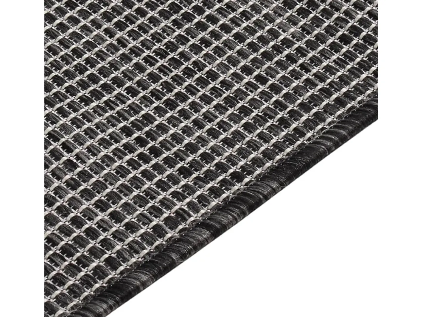 Alfombra De Cocina-Alfombra de exterior de tejido plano 200x280 cm Gris