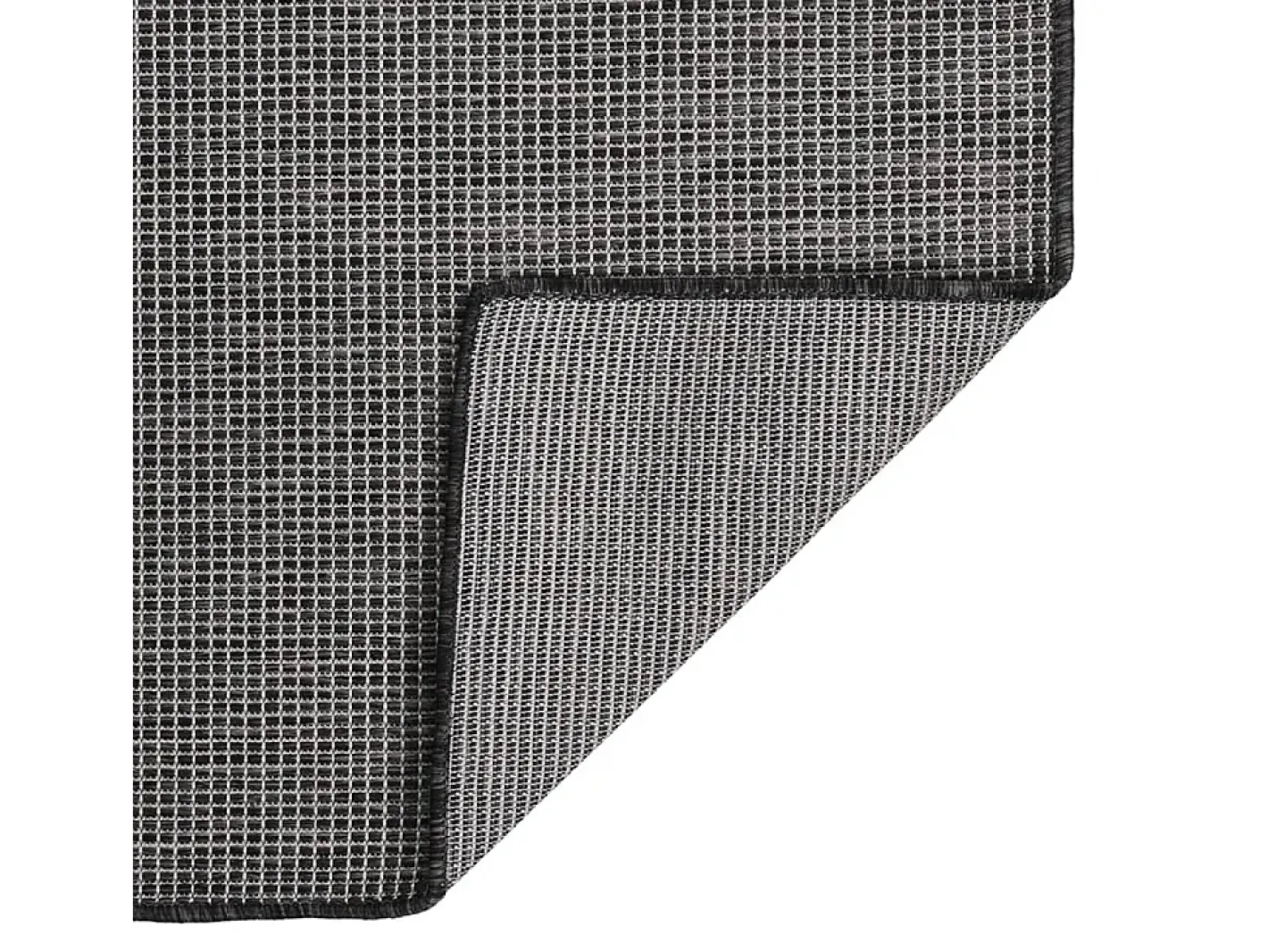 Alfombra de exterior de tejido plano 140x200 cm ES50144 Gris
