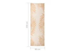 Online Clicnbuy Alfombra de exterior tejido plano estampado de hoja 80x250 cm Amarillo