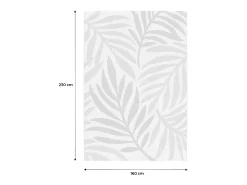 Sweeek Alfombra de interior/exterior, estampado beige y mostaza, poliéster Crema Sale