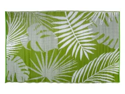 ESSCHERT DESIGN Alfombra de jardín de polipropileno con hojas de selva Verde Discount