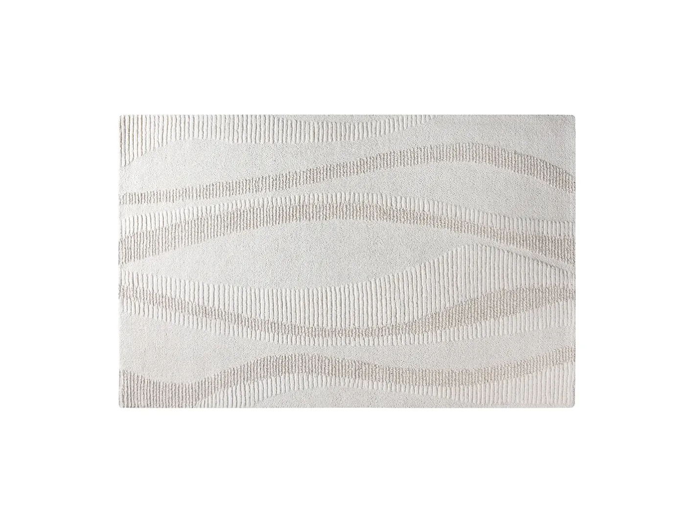 Sale OZAIA Alfombra de lana 100% en relieve, tufted a mano, 160 x 230, , SIRELIA Marfil