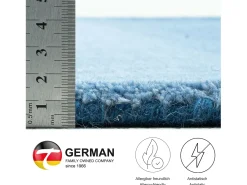 Alfombra De Salón-Alfombra de lana con degradado de color 140x200 cm Wool Comfort Azul
