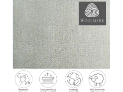 Alfombra de lana con degradado de color 140x200 cm Wool Comfort Gris Outlet