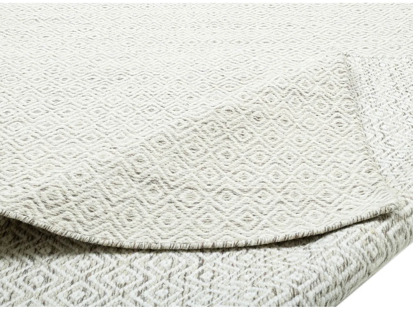 Alfombra de lana de estilo escandinavo 160x230 cm natural Trondheim Beige Clearance