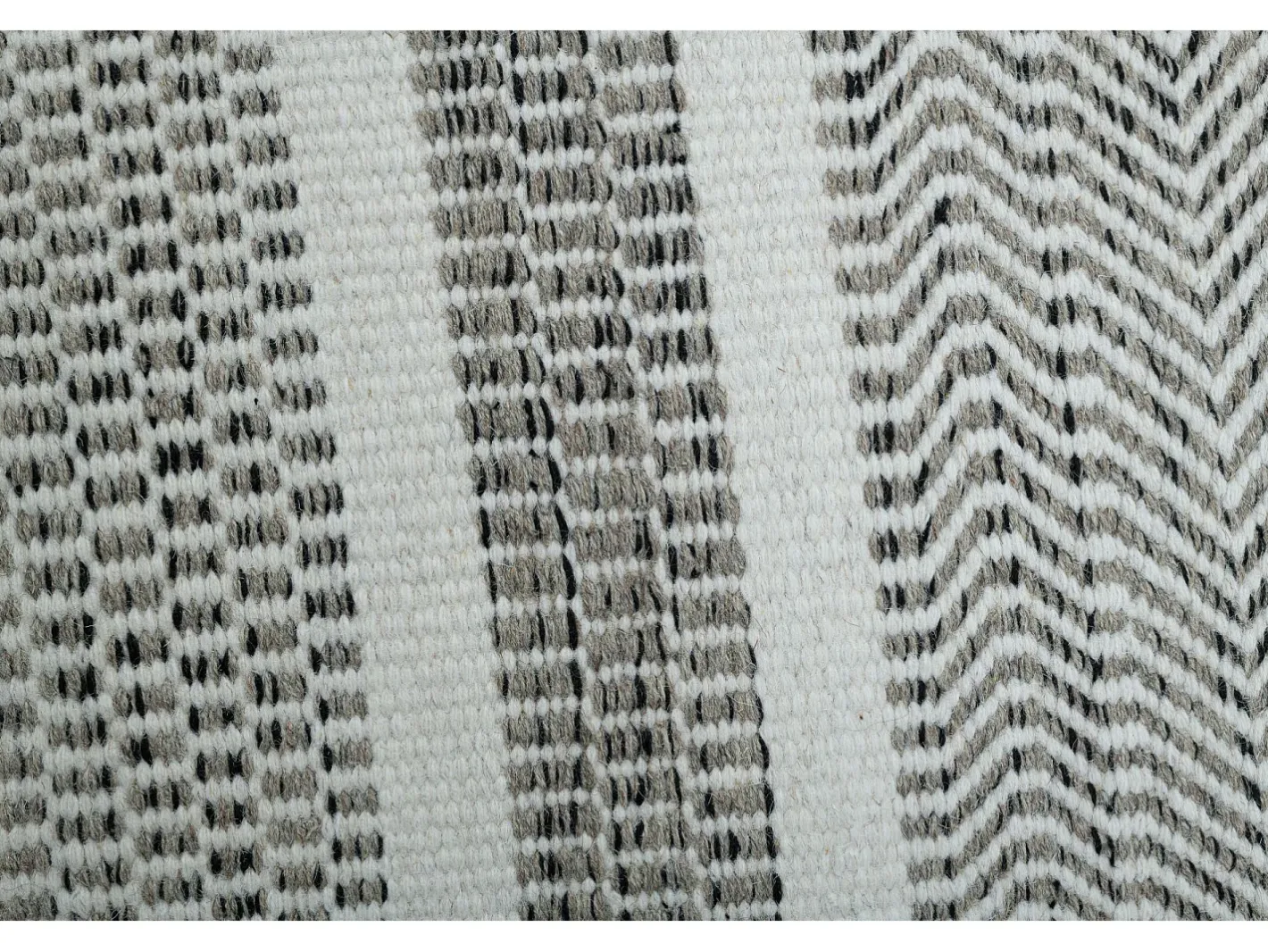 Hot Alfombra de lana de estilo escandinavo 80x150 cm Gris natural Trondheim Beige