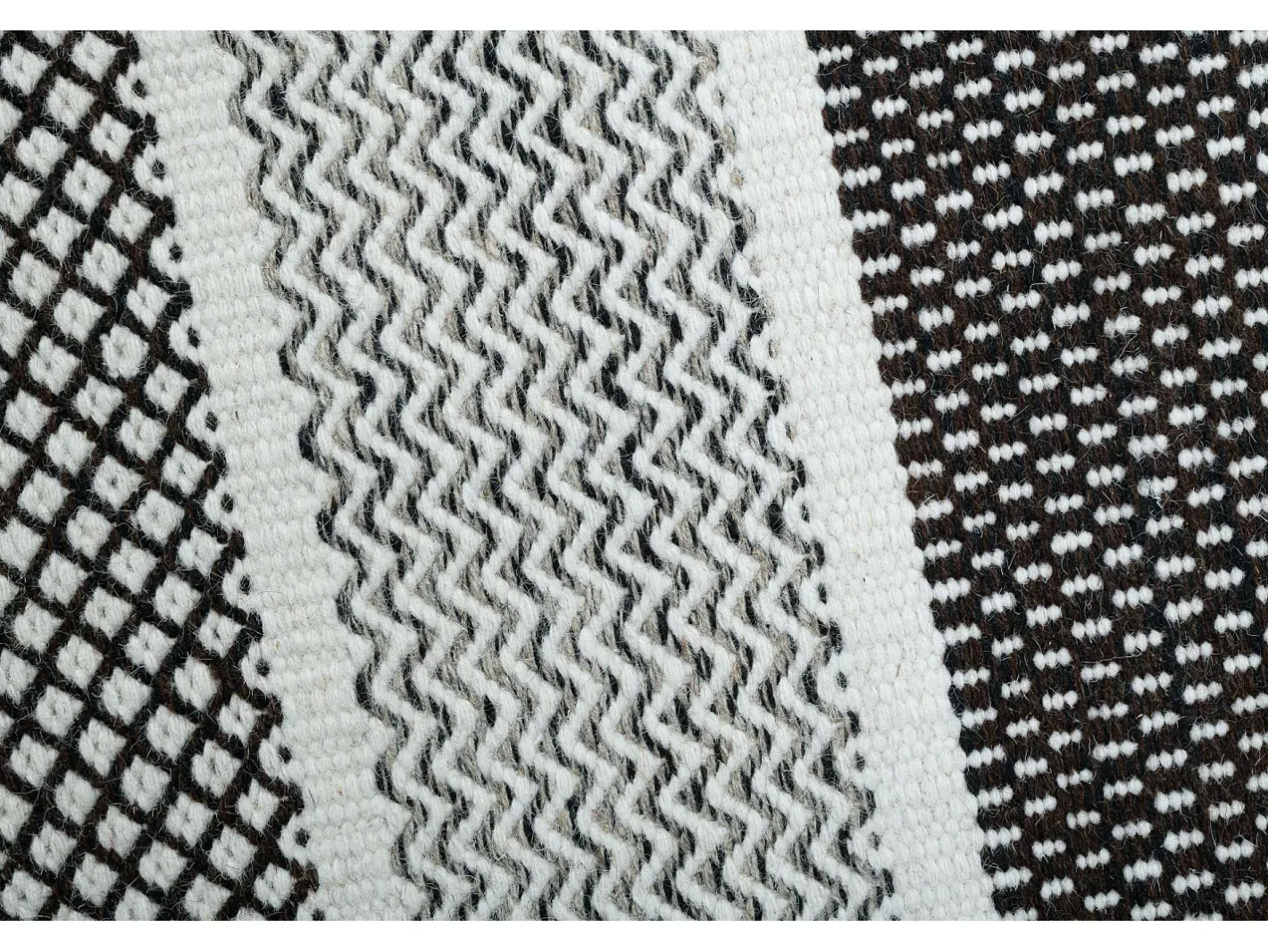 Alfombra de lana de estilo escandinavo 130x190 cm Gris natural Trondheim Beige New