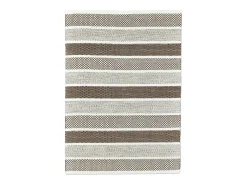 Alfombra de lana de estilo escandinavo 130x190 cm Gris natural Trondheim Beige New