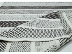 Alfombra de lana de estilo escandinavo 130x190 cm Gris natural Trondheim Beige New