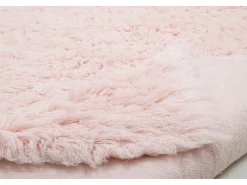 Sale Alfombra de lana natural tejida a mano 180x250 cm Fluffy Rosa