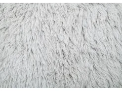 Alfombra De Salón-Alfombra de lana natural tejida a mano 140x190 cm Fluffy Gris