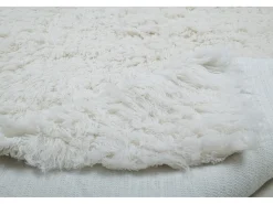 Alfombra de lana natural tejida a mano 80x160 cm Fluffy Blanco Hot
