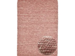 Alfombra De Salón-Alfombra de lana reversible tejida a mano 90x160 cm Alpen Rojo
