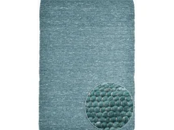 Alfombra de lana reversible tejida a mano 40x60 cm Petróleo Alpen Verde Sale
