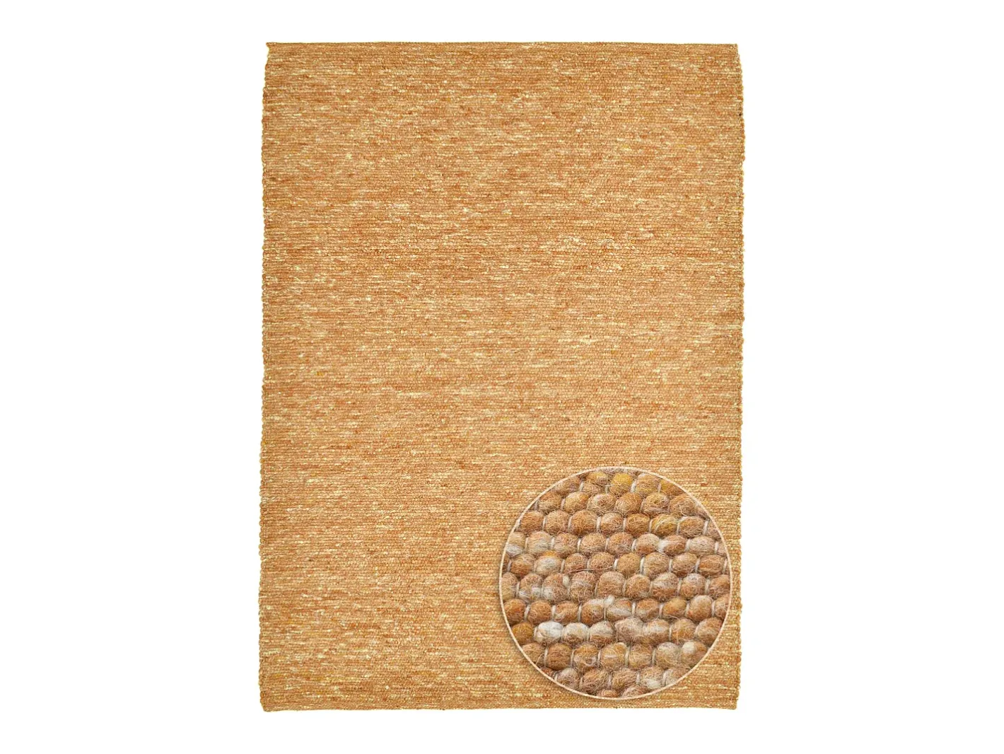 Alfombra de lana reversible tejida a mano 170x240 cm Alpen Terracota Discount
